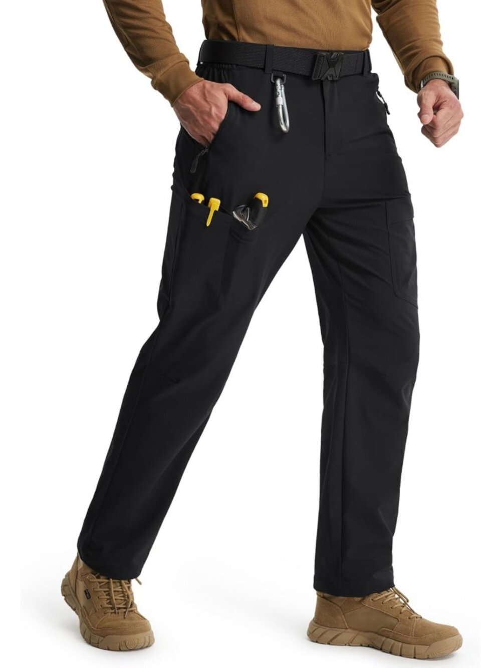 Men's Tactical Cargo Pants for Hiking, Hunting, Outdoor Work - Durable